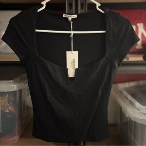 Reformation Emely top black NWT